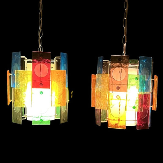 Pair of Vintage Swag Lamps